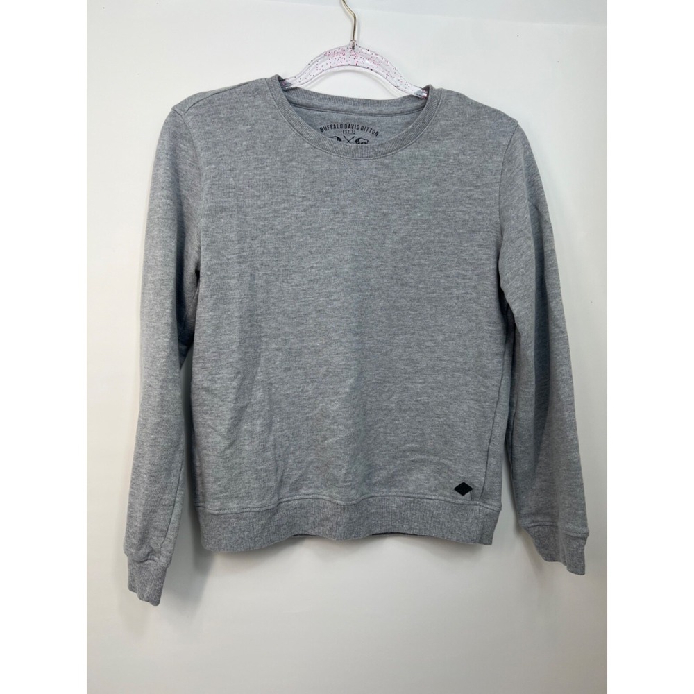 Buffalo David Bitton Gray‎ Comfort Sweatshirt Kids Boys/Girls Size Large